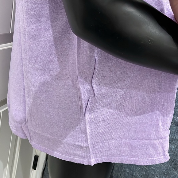 NEW J Jill WOMENS LARGE Purple "Lily" Sleeveless V-Neck Muscle Tee Shirt Top - Picture 5 of 16